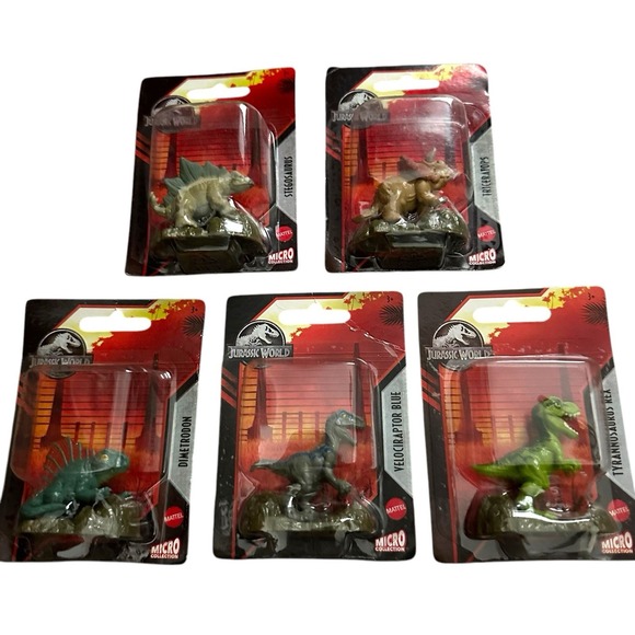 Jurassic World Micro Collection Set Of 5‎ Figures Cake Toppers - Picture 2 of 6